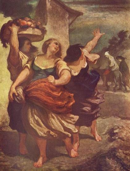 Honore Daumier Der Muller, sein Sohn und der Esel Norge oil painting art